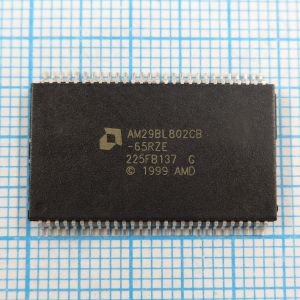 AM29BL802CB AM29BL802CB-65RZE - Flash память с параллельным интерфейсом 16bit объемом 1Mbyte используется во многих современных машинах