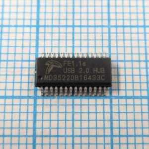 FE1.1s SSOP-28 - Высокоскоростной 4-портовый контроллер-концентратор USB 2.0