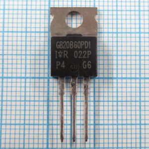 IRGB20B60PD1 600V 40A - IGBT транзистор с сверхбыстрым диодом