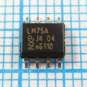 LM75AD SOIC-8 ±2°C - Цифровой датчик температуры 2.8-5.5V