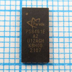 PS8461E A2 - интегрированный мультиплексор DisplayPort 2:1, совместимый с DisplayPort 1.4a и двухрежимной сигнализацией DisplayPort