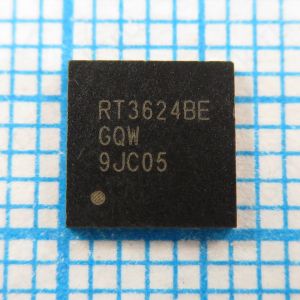 RT3624BE RT3624BEGQW - Двухканальный ШИМ-контроллер для питания ядра процессора IMVP9.1