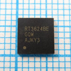 RT3624BE RT3624BEGQW - Двухканальный ШИМ-контроллер для питания ядра процессора IMVP9.1