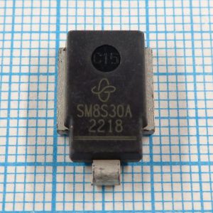 SM8S30A  30V - TVS диод, супрессор, используется в автомобильной электронике