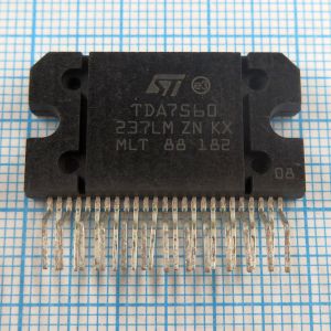 TDA7560 - УНЧ-DMOS 4x43W BTL (14.4V/2 Ом), max 4x80W, Gv=26dB, Mute/Standby, HSD