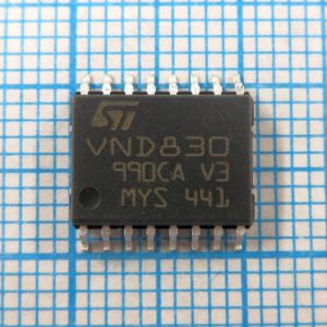 VND830V3  SOP-16 - Твердотельное реле VND830 применяется в европейских автомобилях